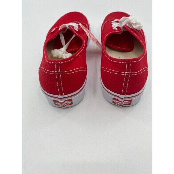 Vans Authentic RED Unisex Shoes Women Size 11 (Men Size 9.5) - Picture 3 of 8